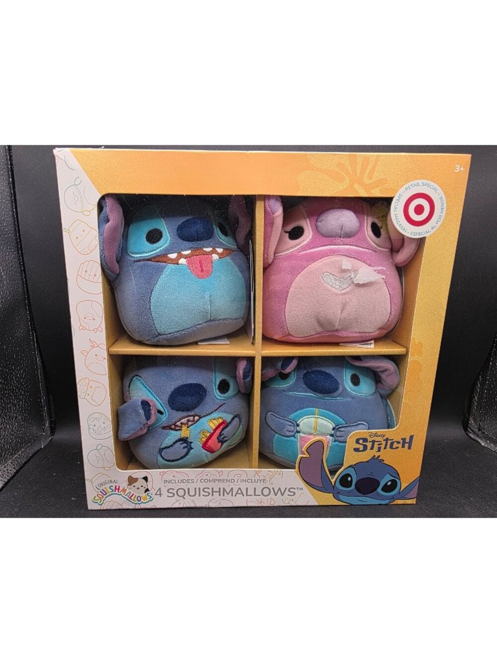Disney Stitch Squishmallows 4-Pack Plush Set Target Exclusive New 3+